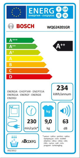 Bosch Serie 6 Tumble Dryer 9kg with Heat Pump
