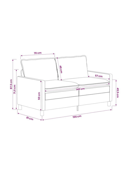 Living Room Furniture Set 2-Seater & Armchair