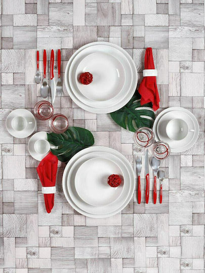 Cryspo Trio White Dream White Porcelain Dinnerware Set 25.462.40 20pcs