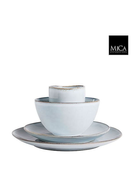 Mica Mica Gri Ceramică Set de Vase 16buc