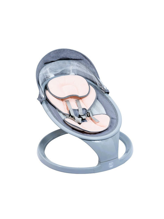 Buf Boof Relax Electric Balansoar Pentru Bebelusi Cu Muzică Roz