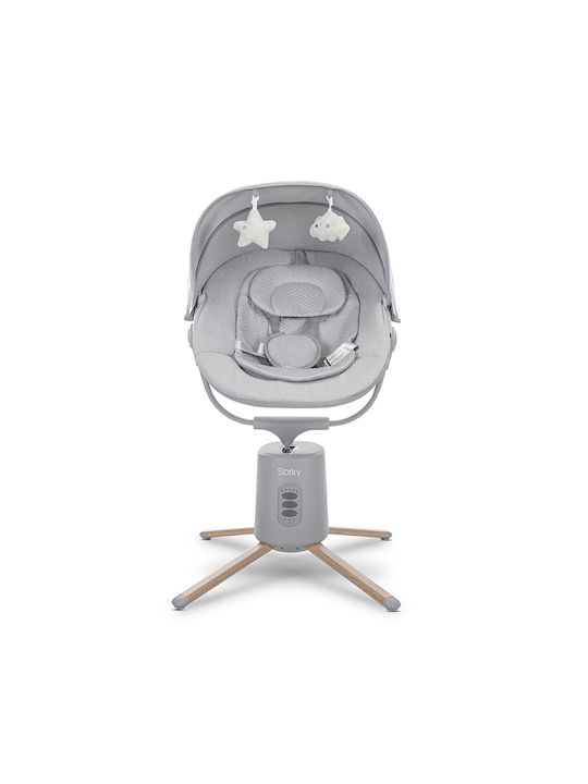Lorelli Electric Baby Relax Swing Storky With Music and Vibration Gray for Child up to 5.2kg