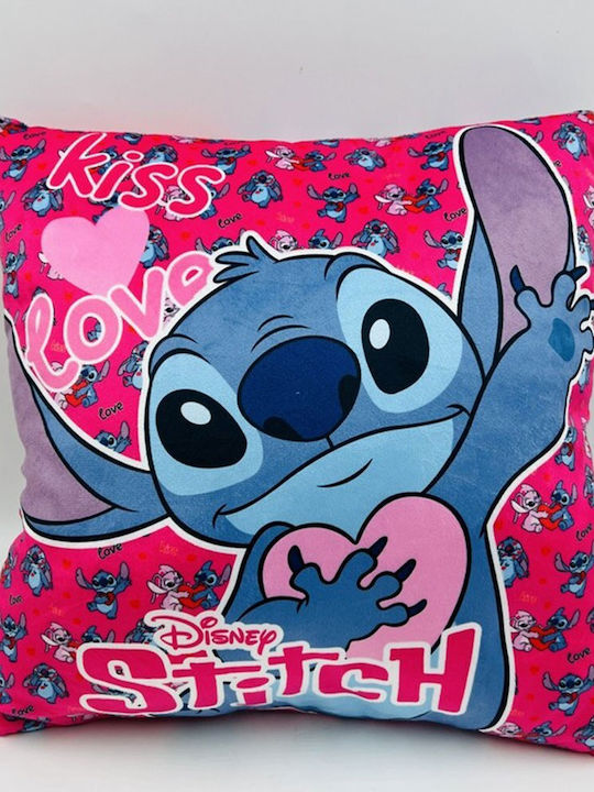 Disney Kids Decorative Pillow Stitch Pink 38x38cm