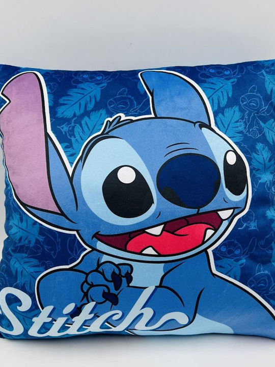 Disney Παιδικό Διακοσμητικό Μαξιλάρι Stitch Μπλε 38x38εκ.