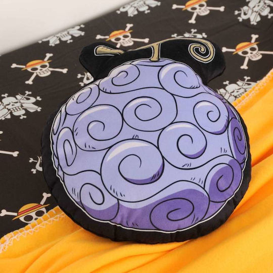 Herding Kids Round Throw Pillow One Piece - Gomu Gomu 45cm Blue