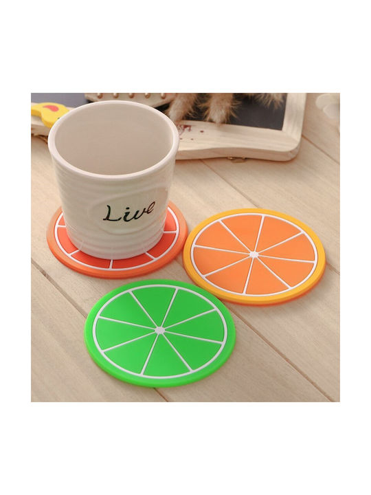 Orion Rotund Suporturi pentru pahare Plastic 8.5cm 6buc