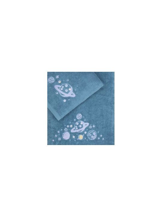 Kentia Set of Baby Towels 2pcs Leandro Blue Weight 450gsm