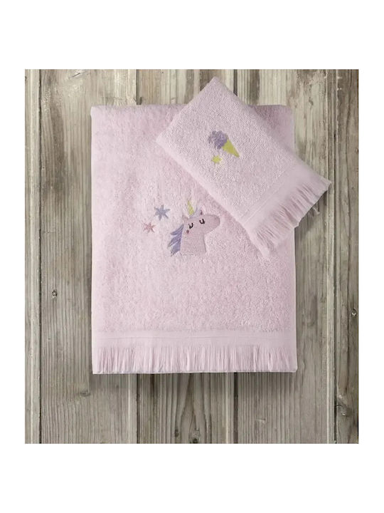 Kocoon Set Babyhandtücher 2 Stück Rosa Gewicht 380gr/m²