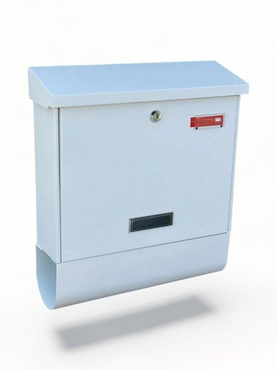 Viometal LTD Elegant 4001 Γραμματοκιβώτιο Εξωτερικού Χώρου Μεταλλικό σε Ασημί Χρώμα 42x38x10cm