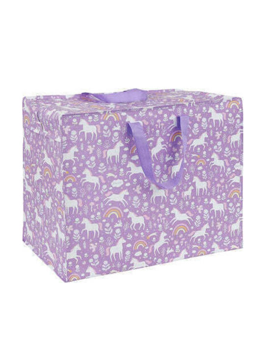 A Little Lovely Company Children's Storage Box made of Fabric Purple 58x45cm 1pcs