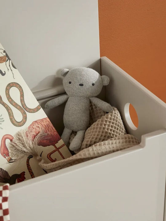 Kids Concept Παιδικό Σκαμπό με Αποθηκευτικό Χώρο από Ξύλο Γκρι 50.5x29x36.5cm