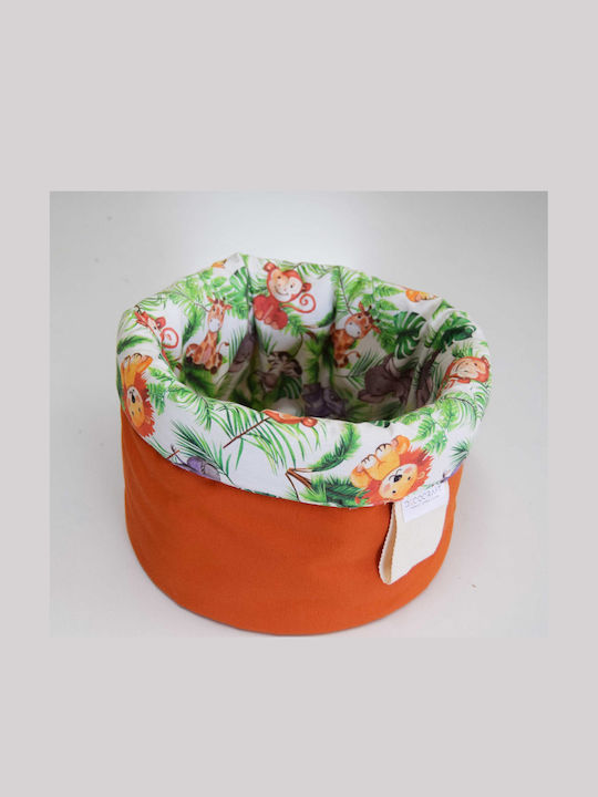Decocraft Children's Storage Basket made of Fabric Green 25x20x15cm 1pcs