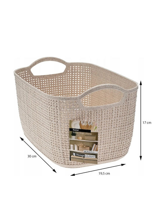 Koopman Storage Basket Plastic 30x19.5x17cm 1pcs