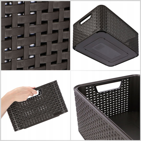 Curver Καλάθι Αποθήκευσης Rattan Καφέ 18lt