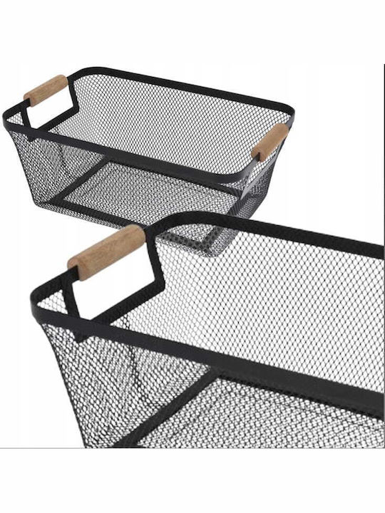 Koopman Storage Basket Black 30.5x21.5x14cm 1pcs