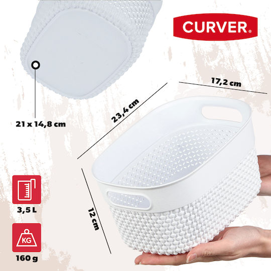 Grozs Filo Xs 3.5l 23.5x17.5x12cm White