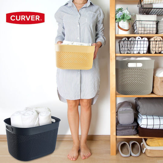 Storage Basket Grozs Filo M 12l 38x28.5x15cm White