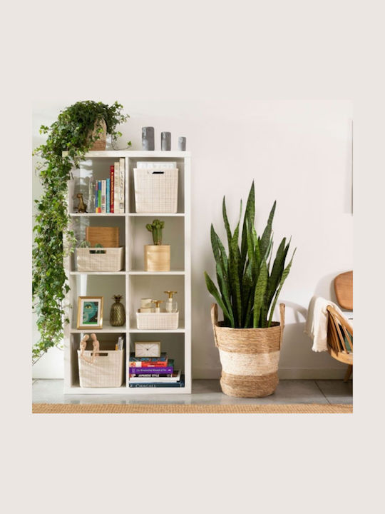 Jutekorb L 20l 36x28x23cm Cremefarbe