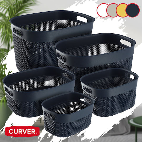 Curver Καλάθι Αποθήκευσης Πλαστικό Μπλε 18lt
