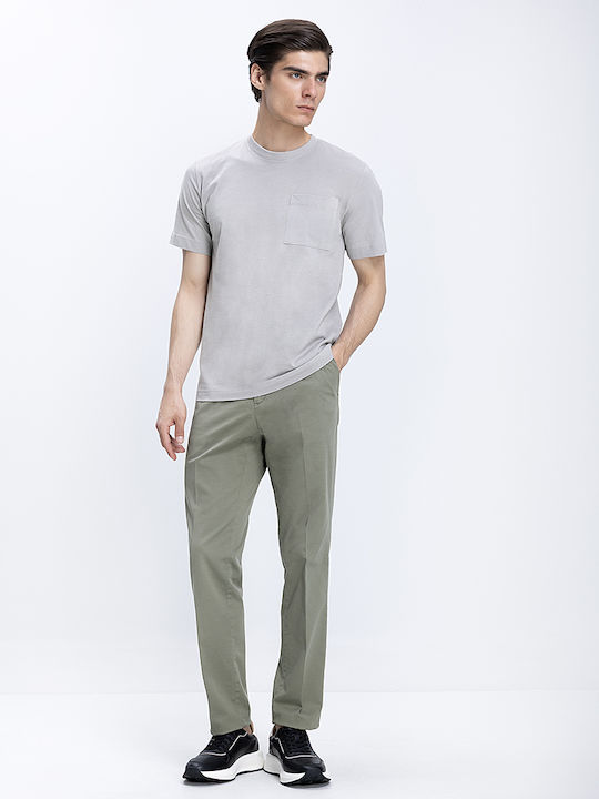 Basefield Herrenblusen Kurzarm T-Shirt Grau