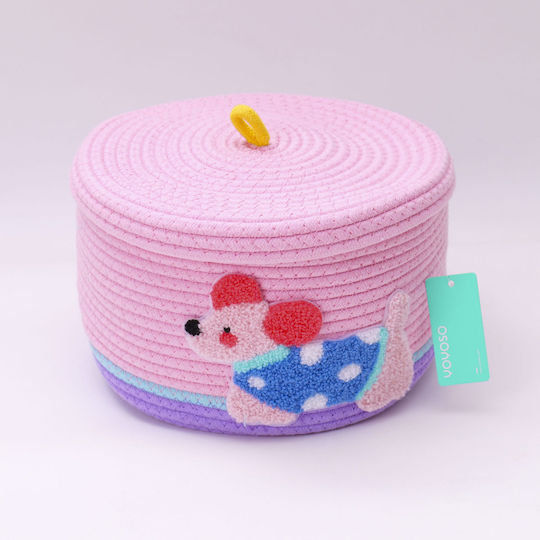 Storage Basket Dog Cotton Rope Polka Dot
