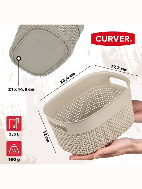 Grozs Filo Xs 3,5l 23,5x17,5x12cm Beige