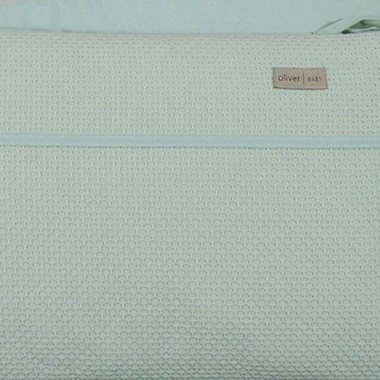 Baby Oliver Crib Bumpers Classic Inside Mint 34cm
