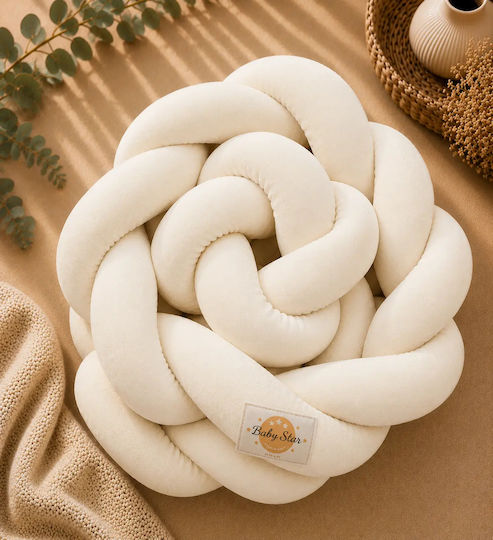 Baby Star Crib Bumpers Braided Inside Ecru 64cm
