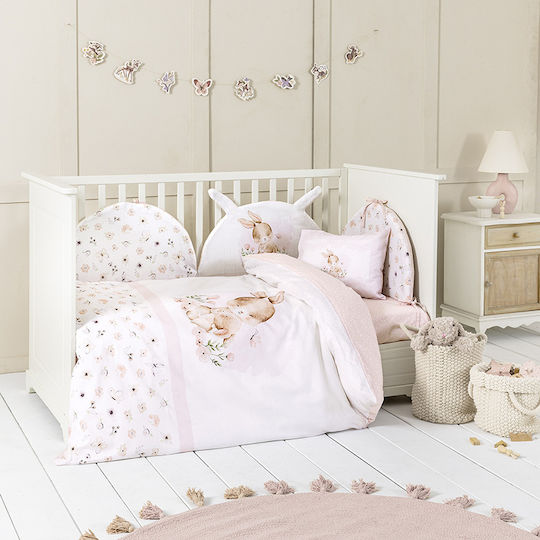 Nima Crib Bumpers Classic Inside Pink 40cm