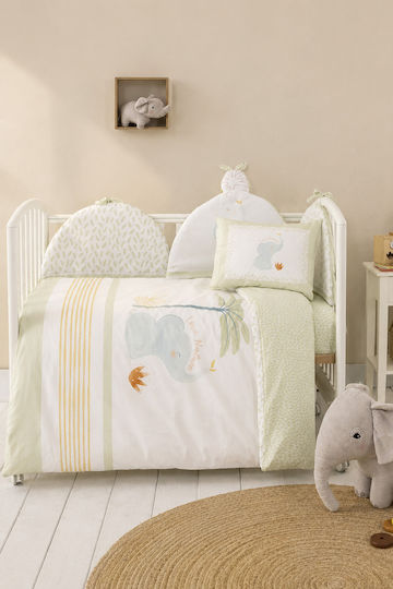Nima Standard Inside Green Crib Bumper 40cm