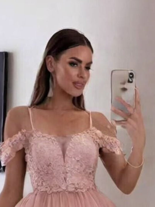 Woman's Fashion Evening Dress Pink