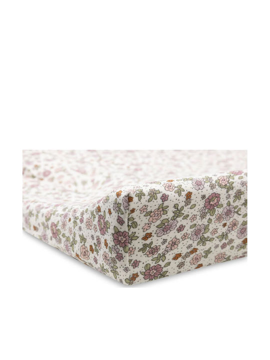 Jollein Changing Pad Cover Flowers made of Fabric Multicolour 50x70cm