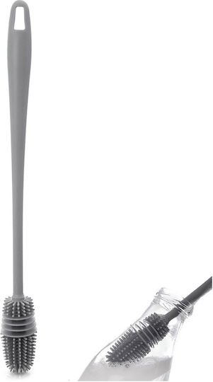 Plastic Cleaning Brush with Handle White 32.5cm