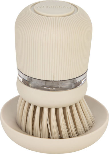 Brabantia Plastic Cleaning Brush with Handle for Beige