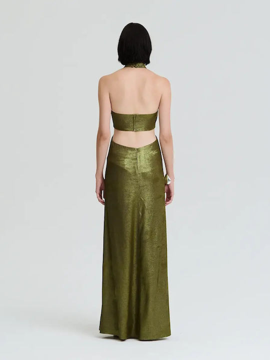 Maxi Evening Dress Olive