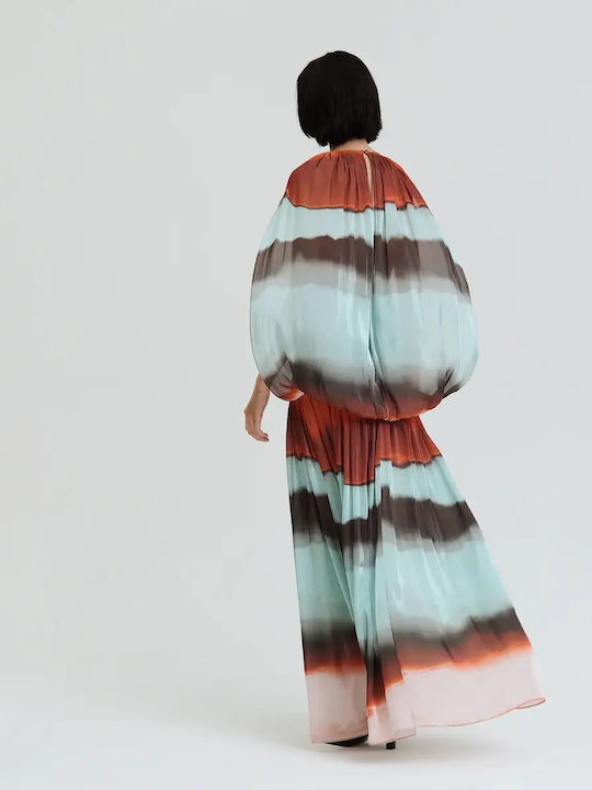 Maxi Drape Dress Multicolor