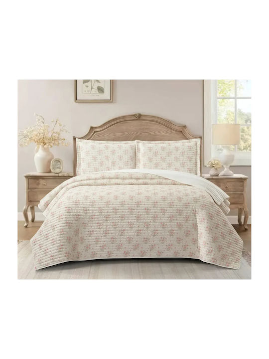 Liolios Home Σετ Κουβερλί Υπέρδιπλο Ivory/rose 220x240cm