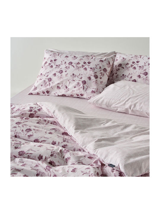 Kentia Yuli Σετ Κουβερλί Μονό Βαμβακερό Old Rose 160x240cm
