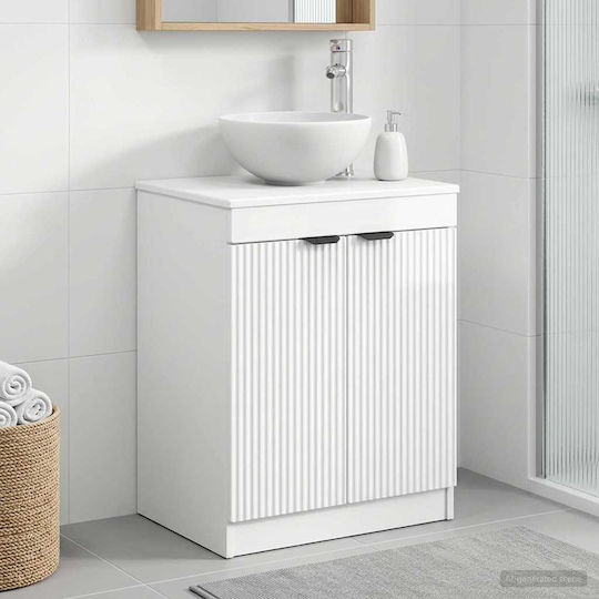 vidaXL Ντουλάπι Μπάνιου 54x41x70cm Λευκό