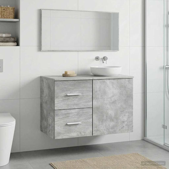 vidaXL Badezimmerschrank 30x35x50cm Grau