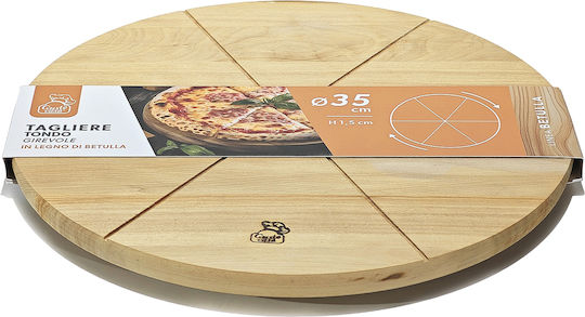 General Trade Serving Platter Rotating Wooden 35x35x35cm