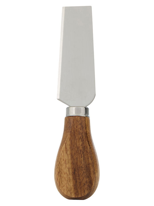 Servierplatte Akazie/3 Käsemesser Glas 30cm