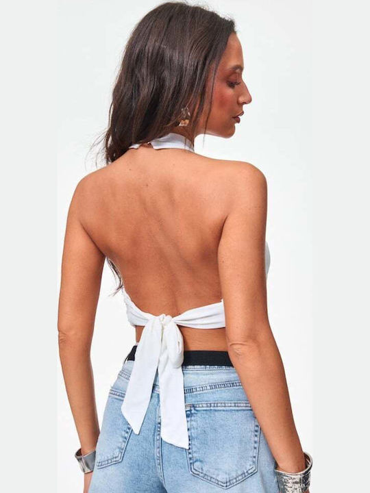 Γυναικείο Crop Top Ασπρο