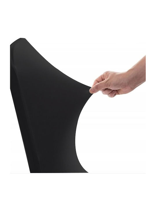 Meble odNowa Elastische Abdeckung Für Stuhl Schwarz 100cm
