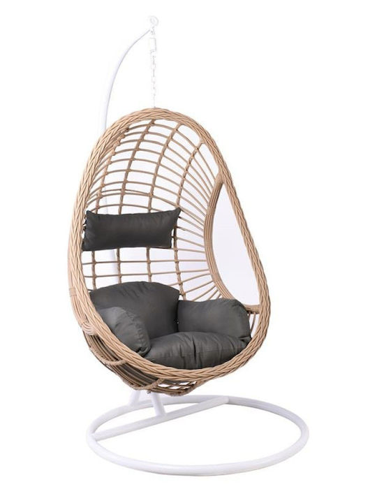 Macan II Φωλιά με Βάση Rattan Μ105xΠ105xΥ196cm Μπεζ / Γκρι Macan II Φωλιά με Βάση Rattan Μ105xΠ105xΥ196cm Μπεζ / Γκρι