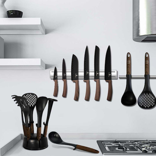 Berlinger Haus Σετ Εργαλείων Μαγειρικής με Βάση 7τμχ Καφέ Ebony Rosewood Collection
