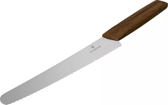 Victorinox Σετ Ανοξείδωτων Εργαλείων Μαγειρικής με Βάση 6τμχ Καφέ Swiss Modern