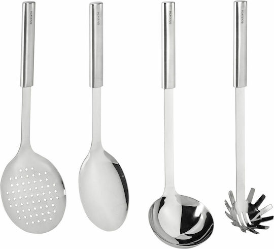 Brabantia Metallic Cooking Utensil Set Silver 4pcs