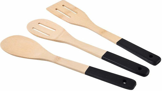 Bergner Σετ Bamboo Εργαλείων Μαγειρικής 3τμχ Μαύρο Earth Black