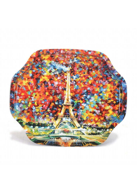 SteweHome Metallischer Serviertablett 27x32cm